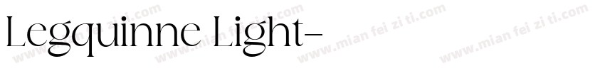 Legquinne Light字体转换